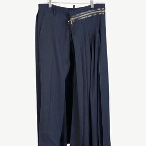 DSQUARED2 Navy Trousers with Zipper Detail